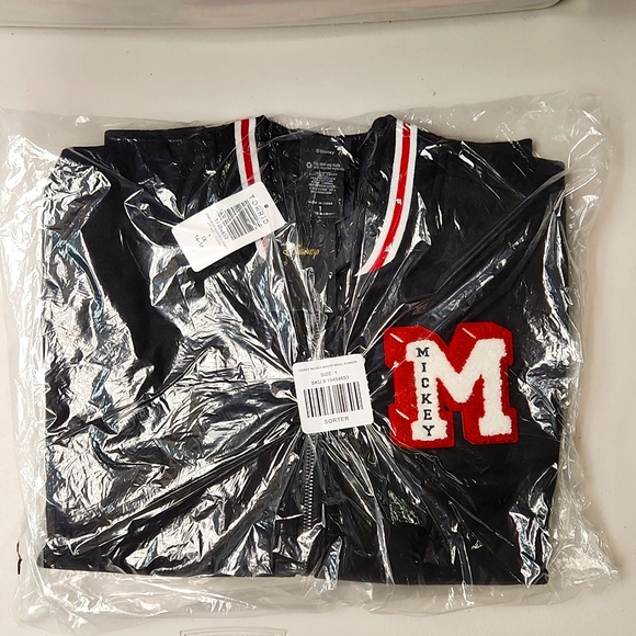 ❤️NWT VINTAGE TORRID BOMBER WOOL JACKET - MICKEY MOUSE ON FRONT & BACK PLUS SIZE - Picture 5 of 16
